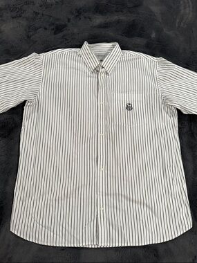 Carhartt WIP Work In Progress Men's Striped Button-Up Shirt Short Sleeve XXL New